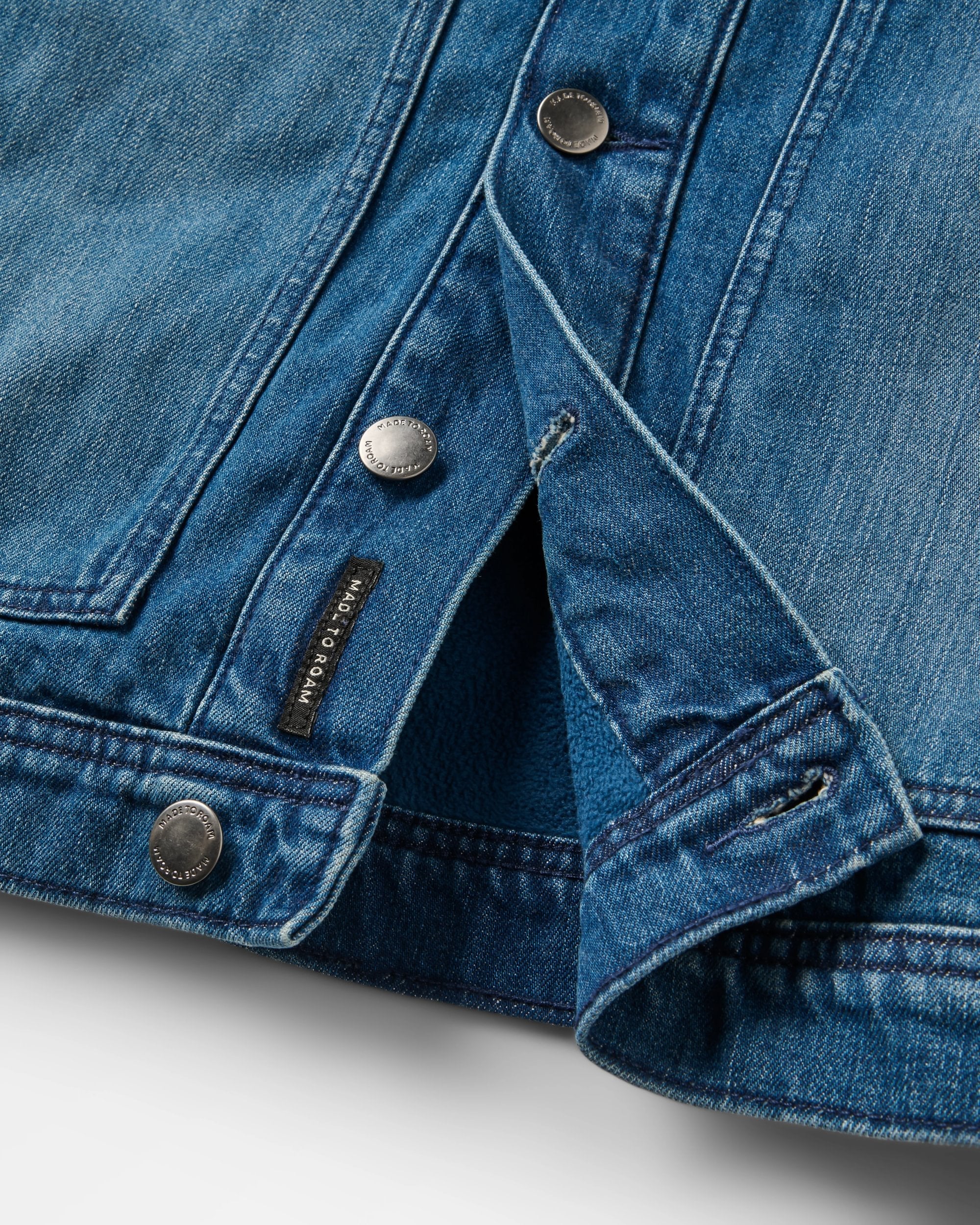 Vantage Lined Denim Jacket - Mid Wash Denim