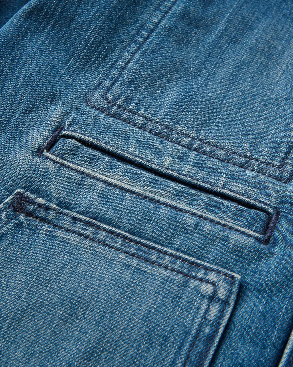 Vantage Lined Denim Jacket - Mid Wash Denim