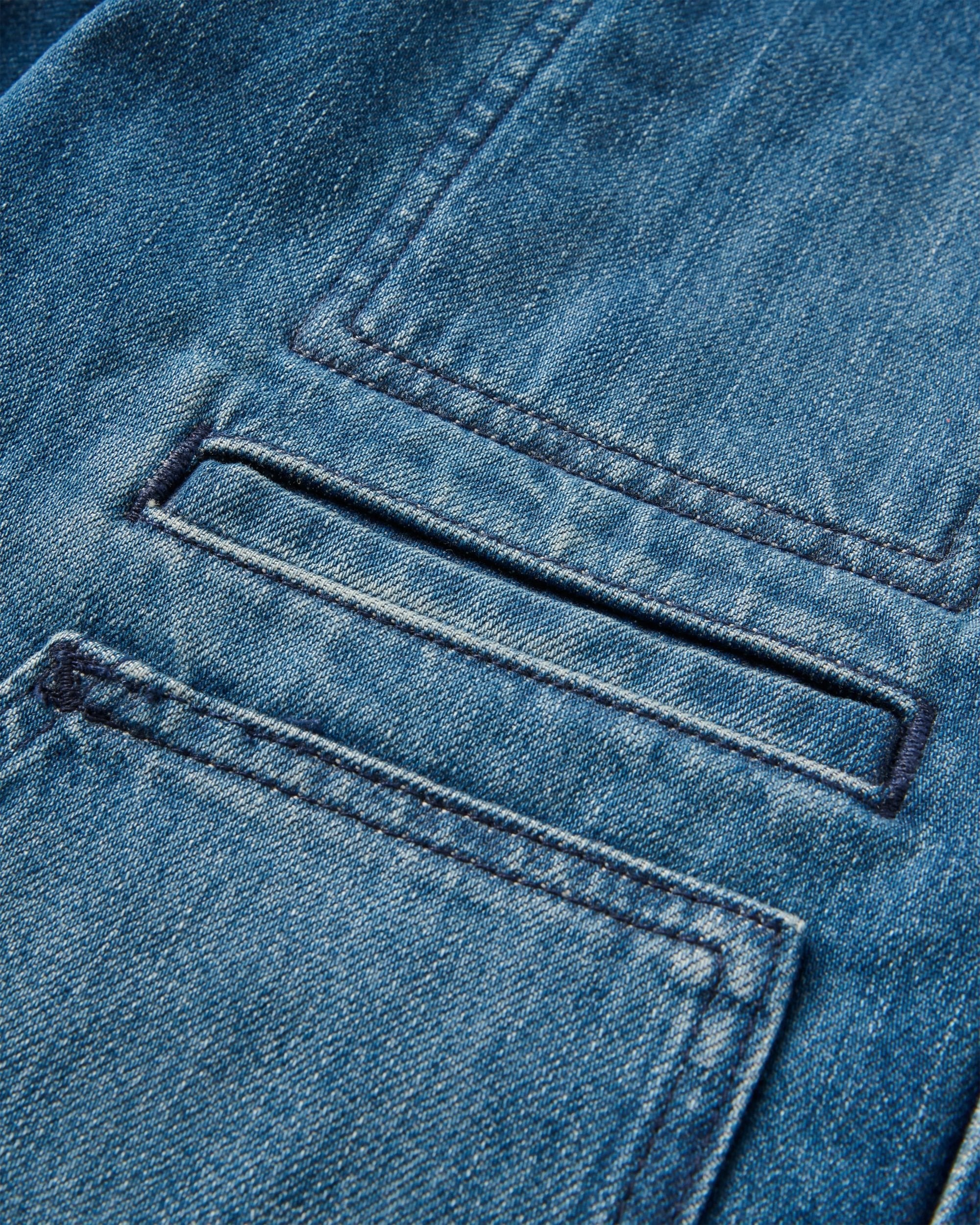 Vantage Lined Denim Jacket - Mid Wash Denim