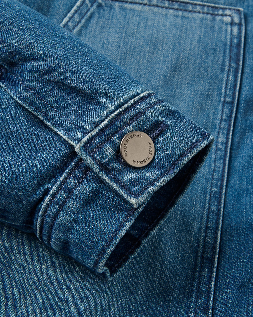 Vantage Lined Denim Jacket - Mid Wash Denim