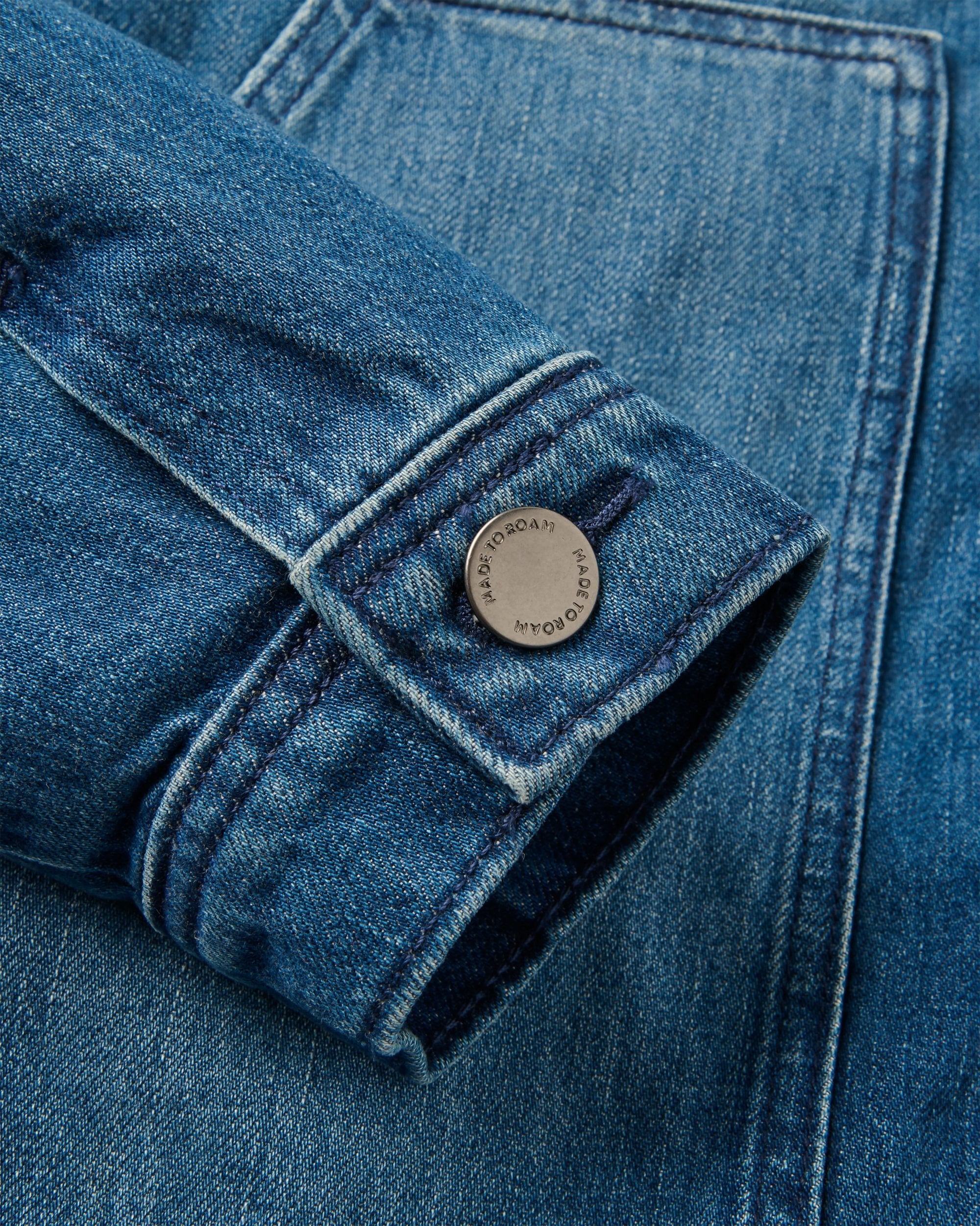 Vantage Lined Denim Jacket - Mid Wash Denim