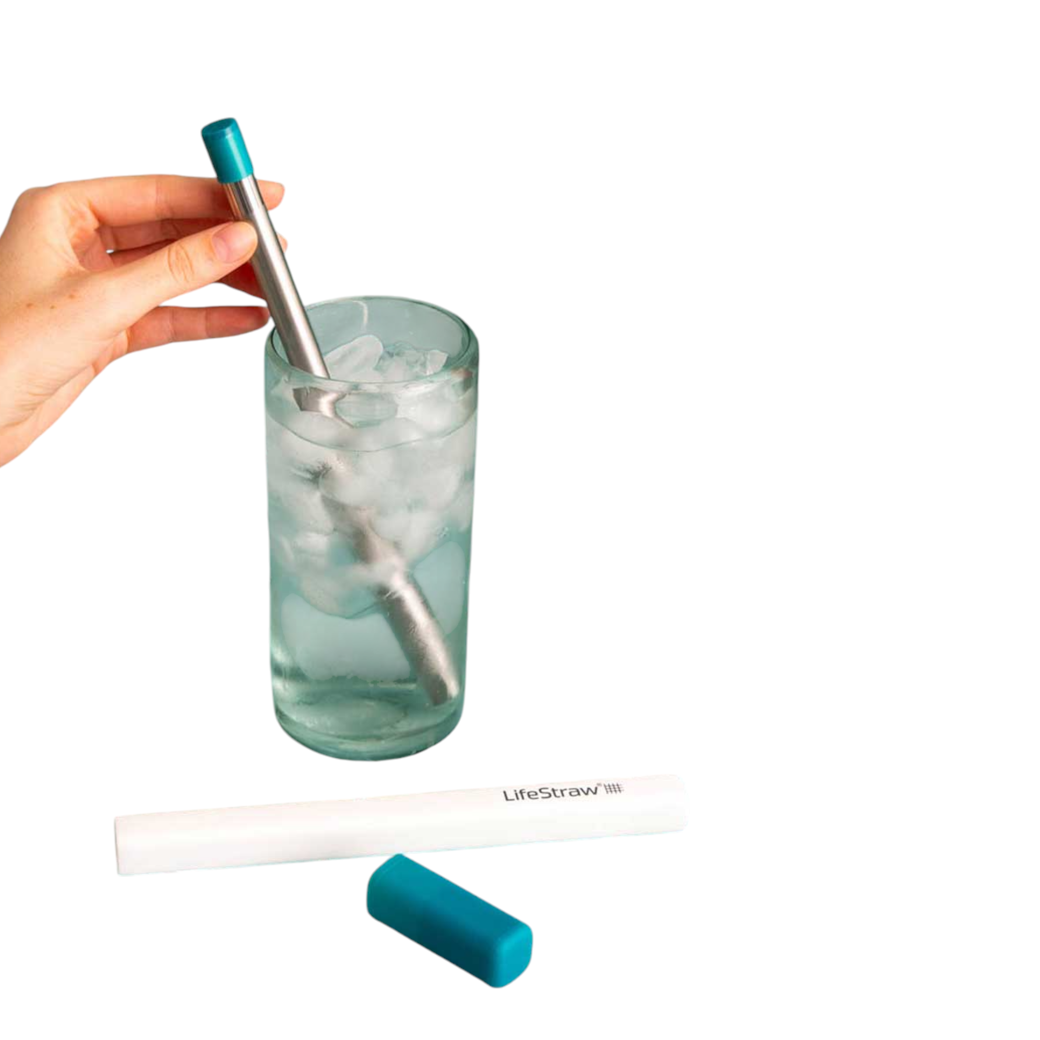 LifeStraw Sip Reusable Stainless Steel Water Filter Straw With Carry Case
